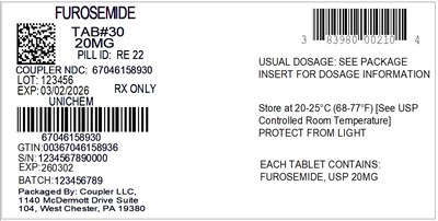 83980-002-10 FUROSEMIDE 20MG_67046-1589-30.jpg Label - 83980 002 10 FUROSEMIDE 20MG 67046 1589 30